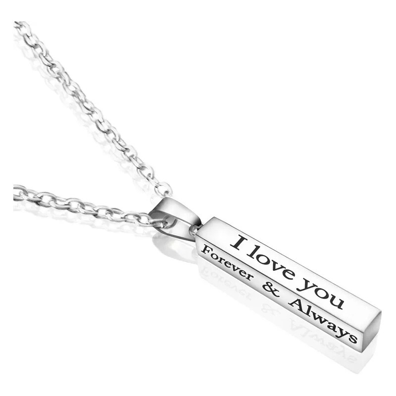 Impress Jewelry Přívěsek z chirurgické oceli Love Forever