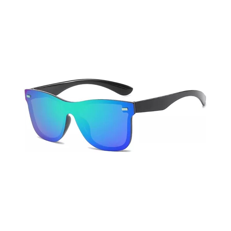 Wayfarer style Reveres flat-top sluneční brýle Modro zelené