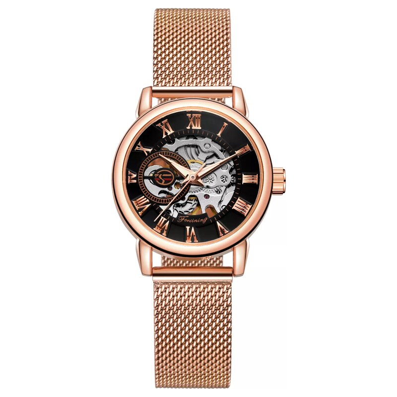 FORSINING mechanické hodinky FSL8099M4G4 Růžové zlato