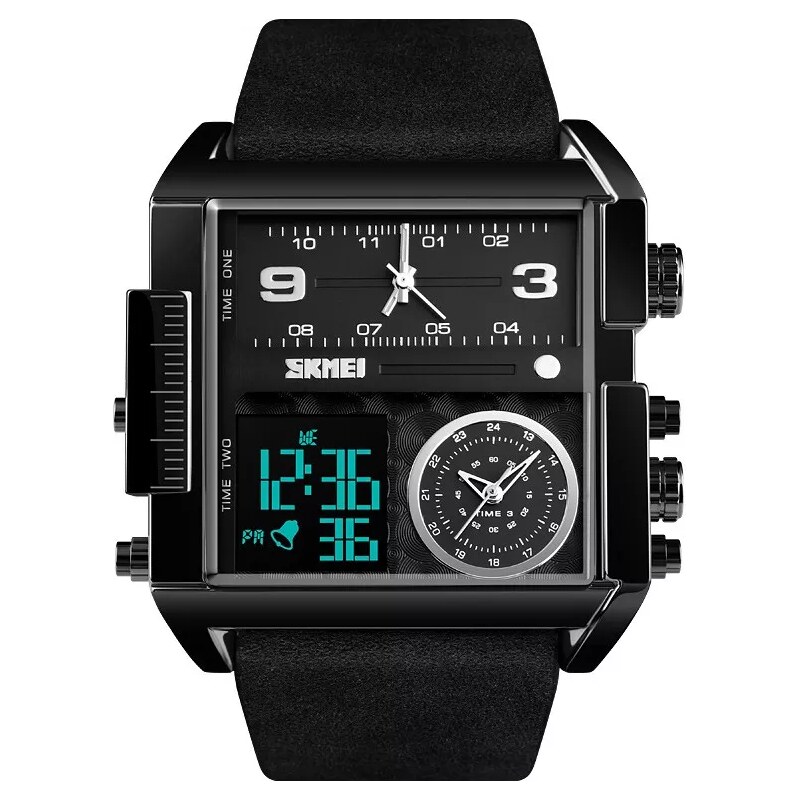 SKMEI 1391 duální hodinky 3 times Black Edition