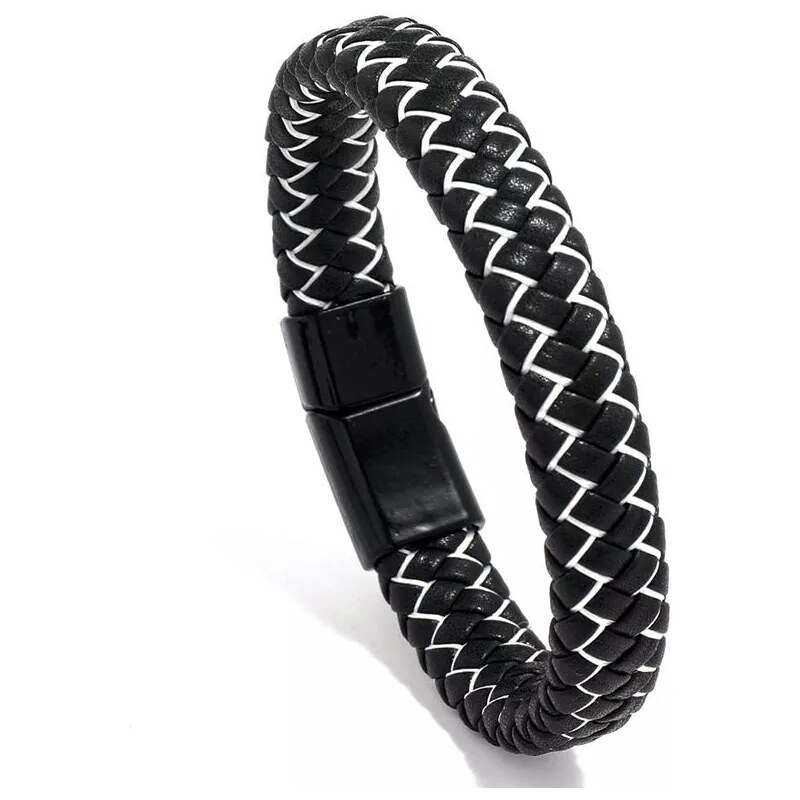 Impress Jewelry Pánský pletený náramek White Valiant