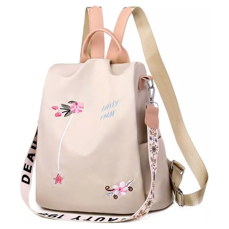 Lifestyle Dámský Crossbody batůžek LOVELY Béžový