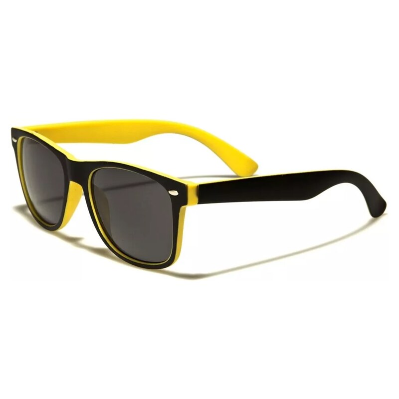 Retro Optix sluneční brýle wayfarer RUBBER Žluté