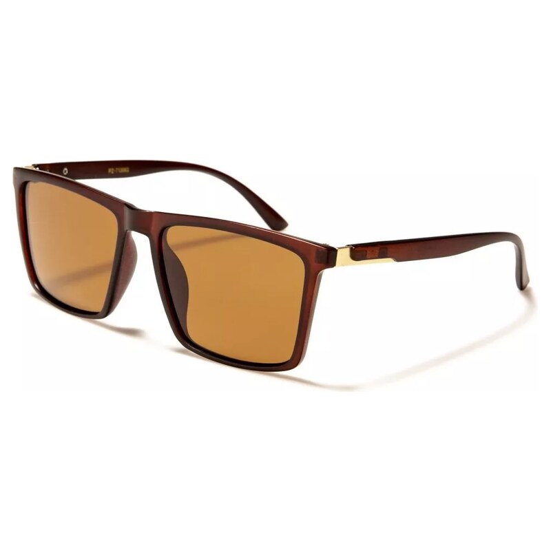 Olympic eyewear Polarized obdélníkové polarizační brýle Hnědé