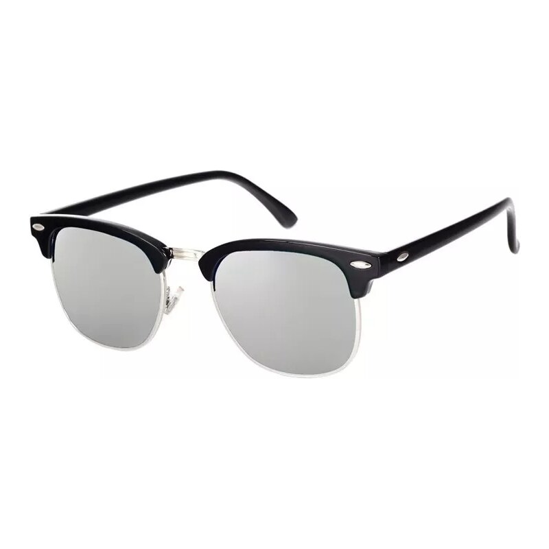 Wayfarer style Sluneční brýle Old school Gentleman Stříbrné