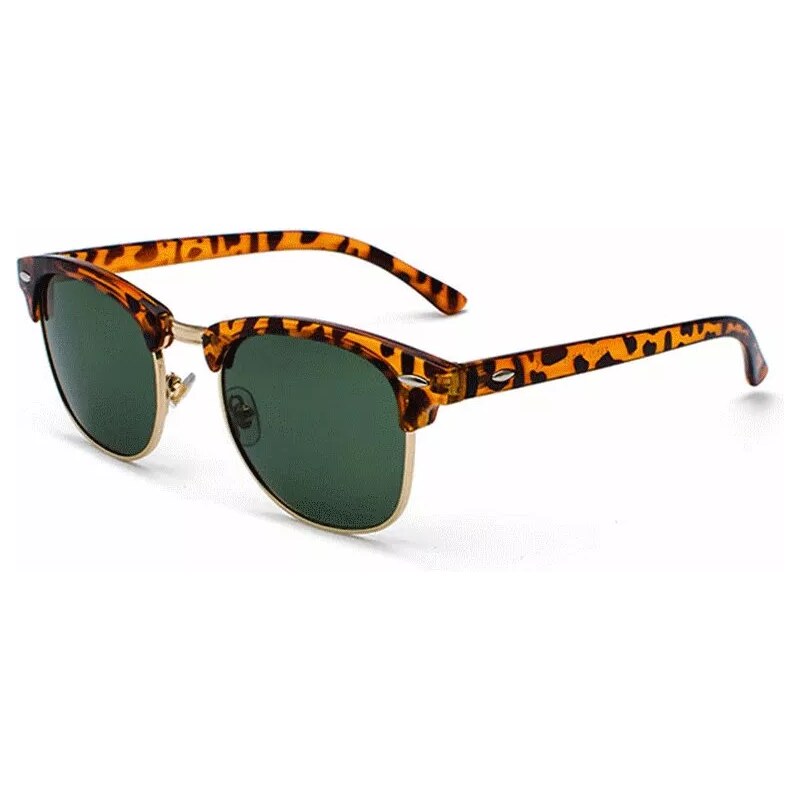 Wayfarer style Sluneční brýle Old school Gentleman Leopardí