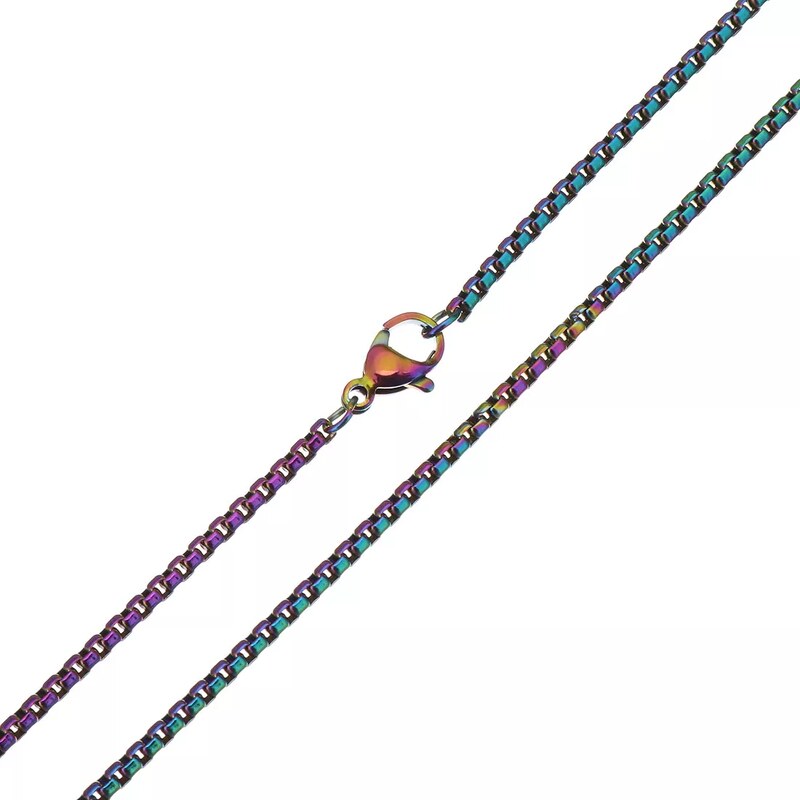 Impress Jewelry Řetízek z chirurgické oceli Wheels Rainbow- 2 mm