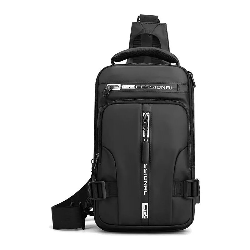 WEIXIER Profesional batoh přes rameno s USB Černý