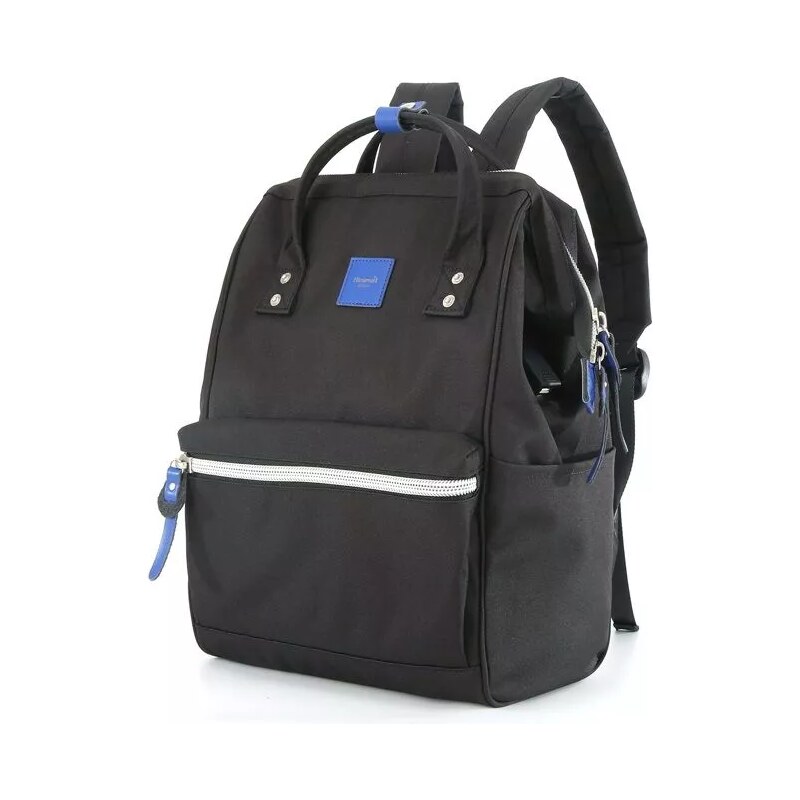 Himawari studentský batoh USB Sorrel Černo-modrý 19L