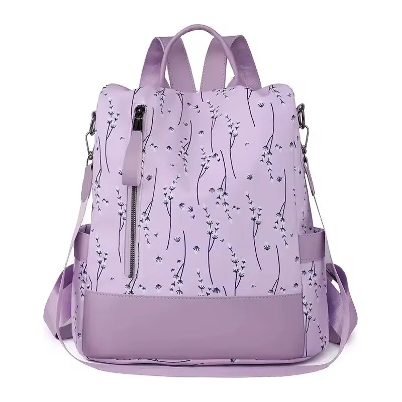 Lifestyle Crossbody batůžek s popruhem Kočičky Fialový 14L