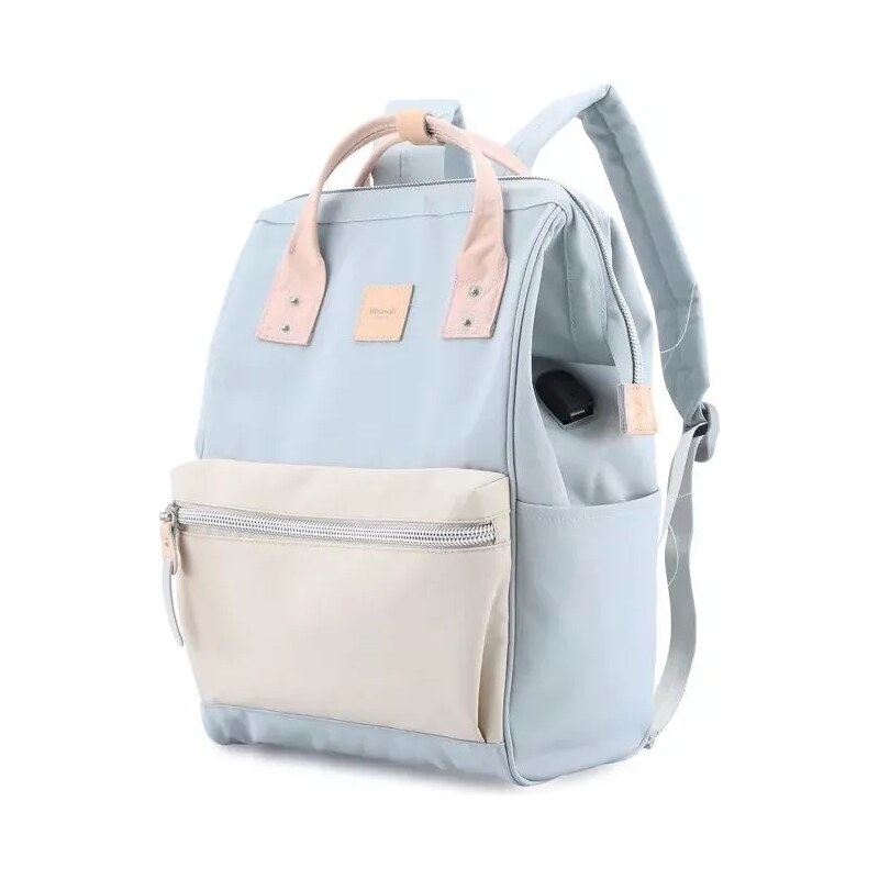 Himawari dámský batoh s USB port Turner Modrý 19L