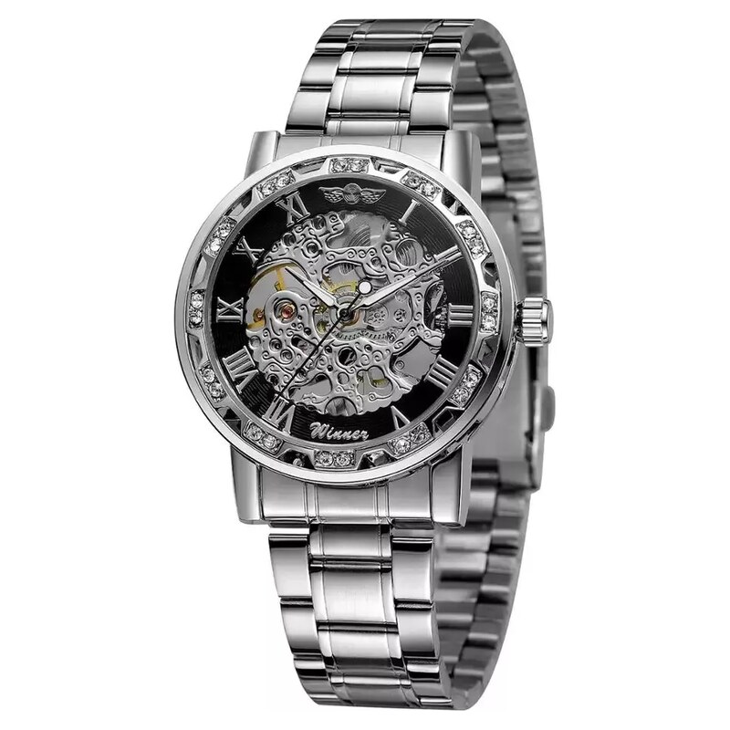 Winner mechanické hodinky s ručním nátahem Stones WRM4S4