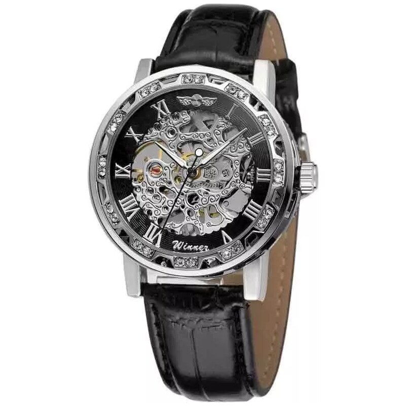 Winner mechanické hodinky s ručním nátahem Stones WRM4S4LT