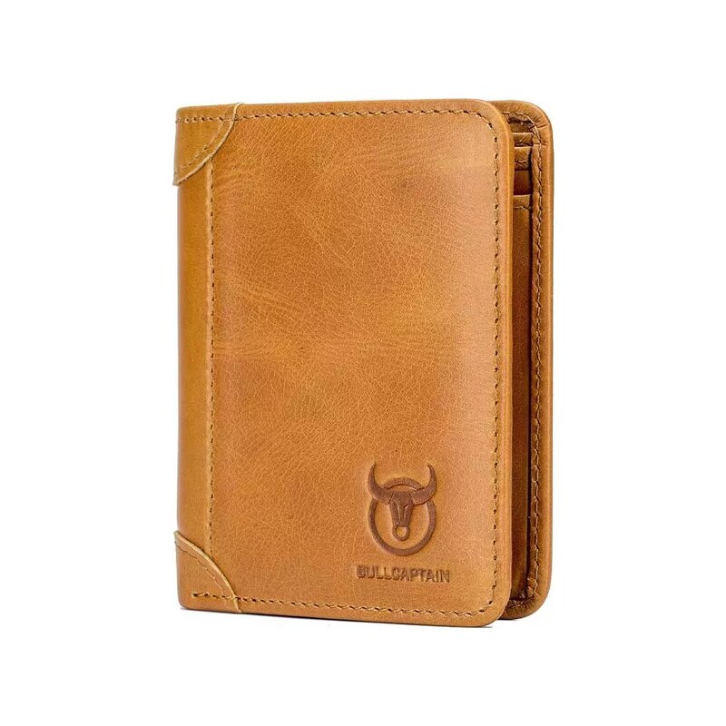 Bullcaptain elegantní kožená peněženka Gerold Camel