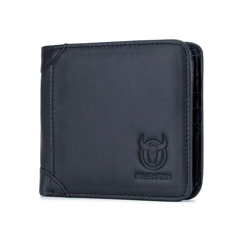 Bullcaptain elegantní kožená peněženka Werner Černá