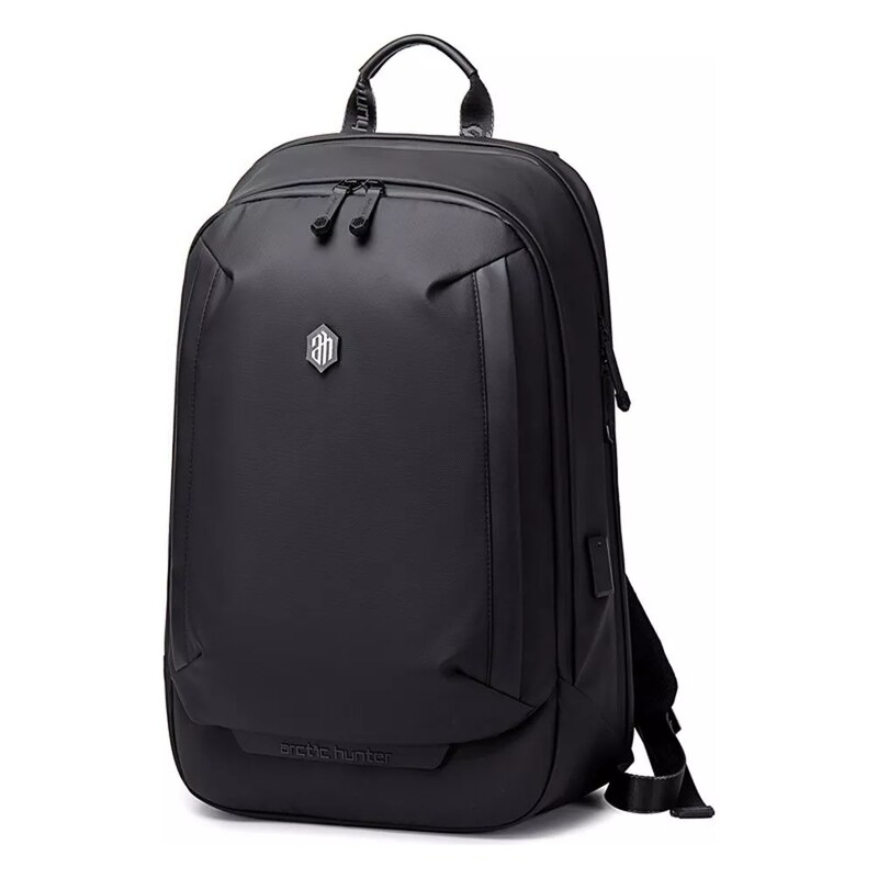 Arctic Hunter studentský batoh s USB College Černý 20L