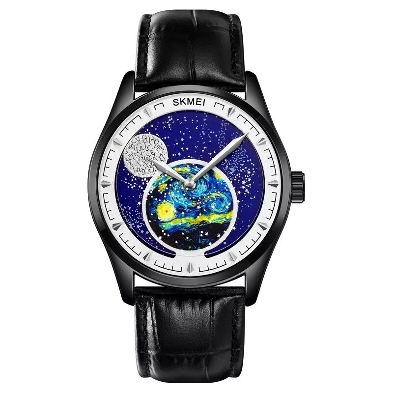 Skmei 2115 hodinky Per Astera Ad Astra Černé