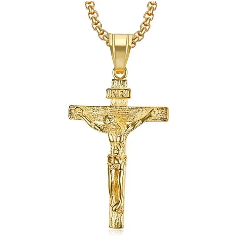 Impress Jewelry Přívěsek z chirurgické oceli Ježíš na kříži