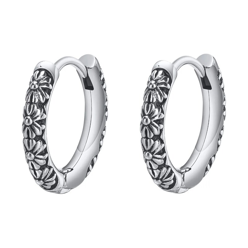 Impress Jewelry Ocelové Náušnice kruhy Leander 17mm Stříbrné