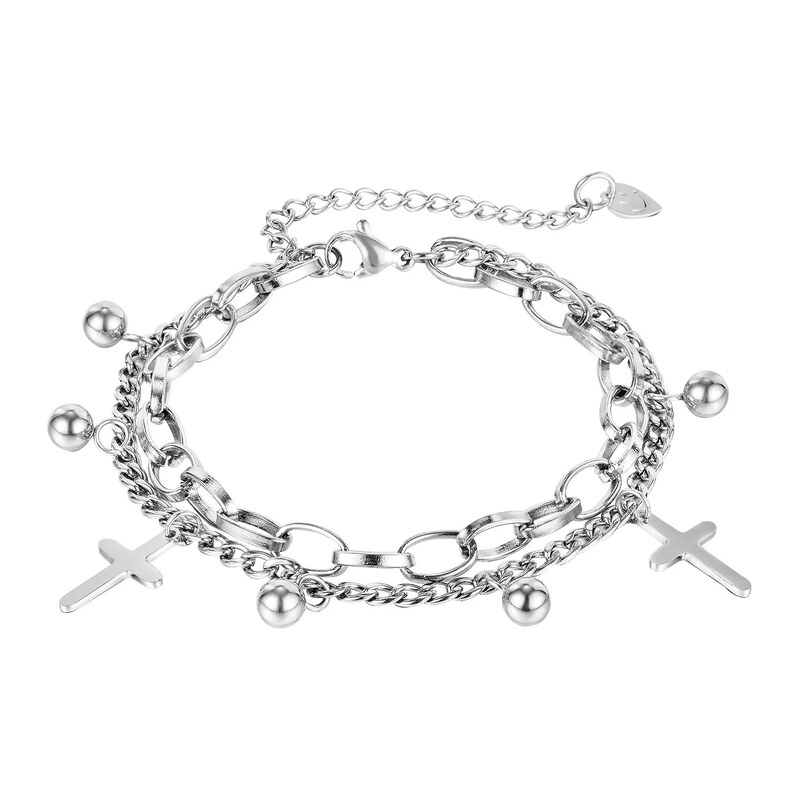 Titan Jewerly Dámský ocelový náramek s přívěšky Clotilde
