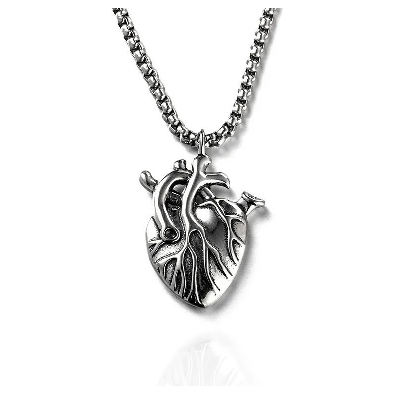 Impress Jewelry Přívěsek z chirurgické oceli Srdce Heartbeat