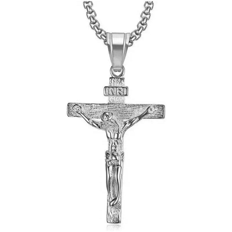 Impress Jewelry Přívěsek z chirurgické oceli Ježíš na kříži