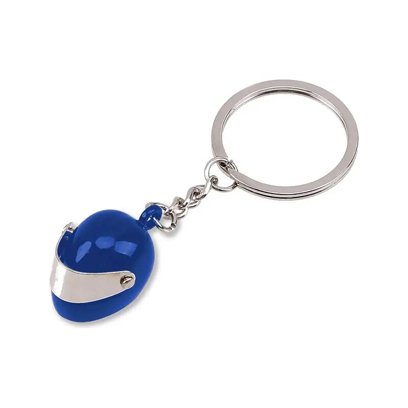 Impress Jewelry Přívěsek na klíče Moto Helma Modrá