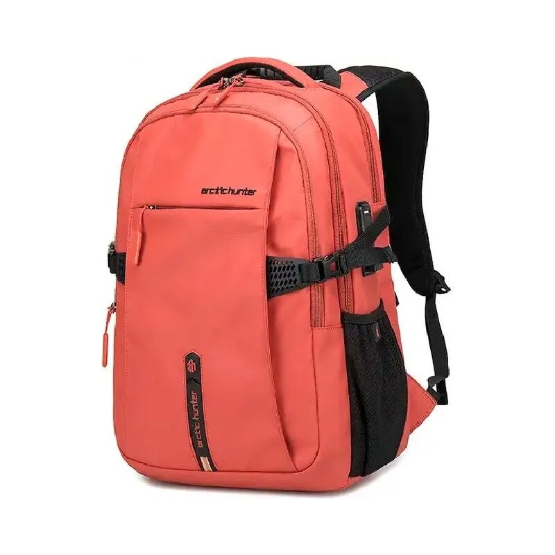 Arctic Hunter batoh s USB Climbing Oranžový 26L