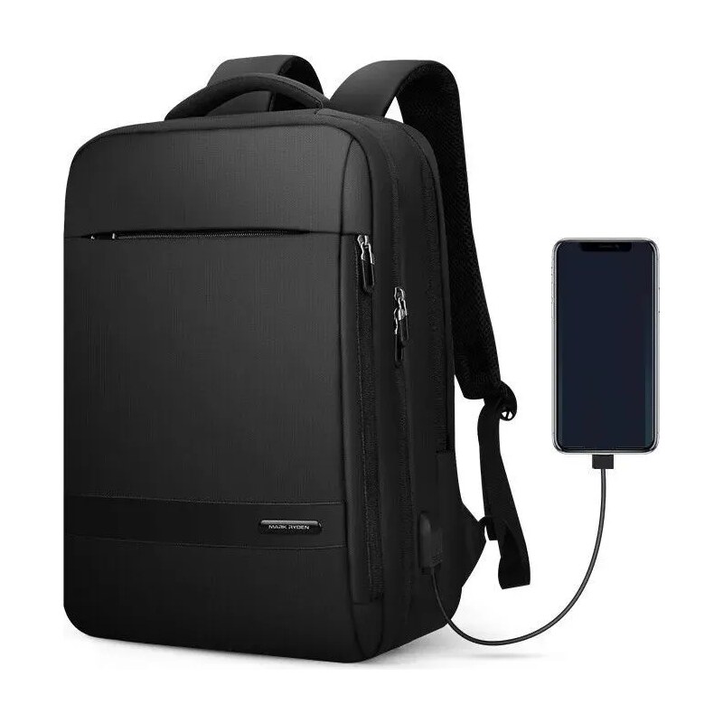 Mark Ryden elegantní batoh s USB Valius Černý 22L