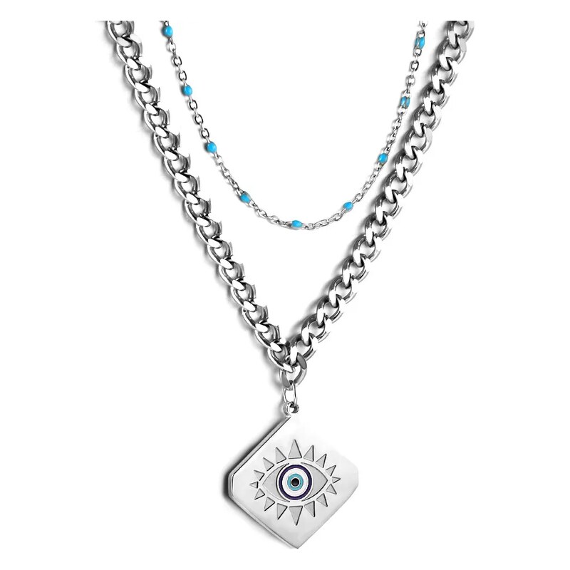 Titan Jewerly Dámský dvouřadý náhrdelník z chirurgické oceli