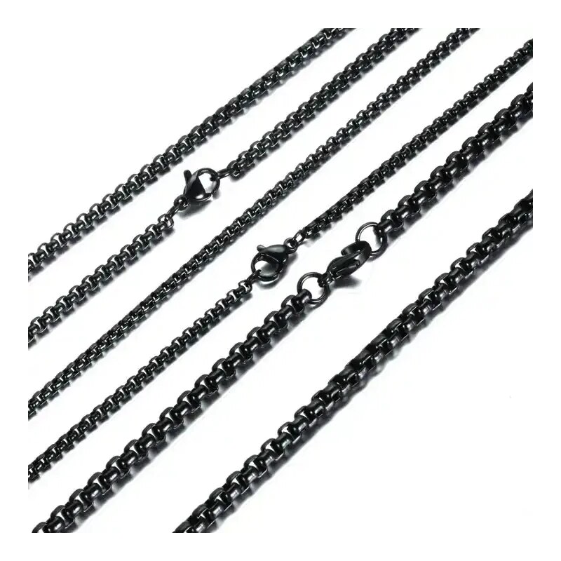 Impress Jewelry Řetízek z chirurgické oceli Black Wheels - 3-5