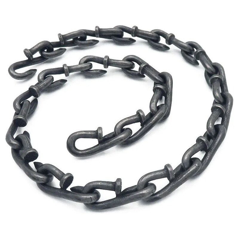 Impress Jewelry Punkový náhrdelník z ocelových Hřebíků gunmetal