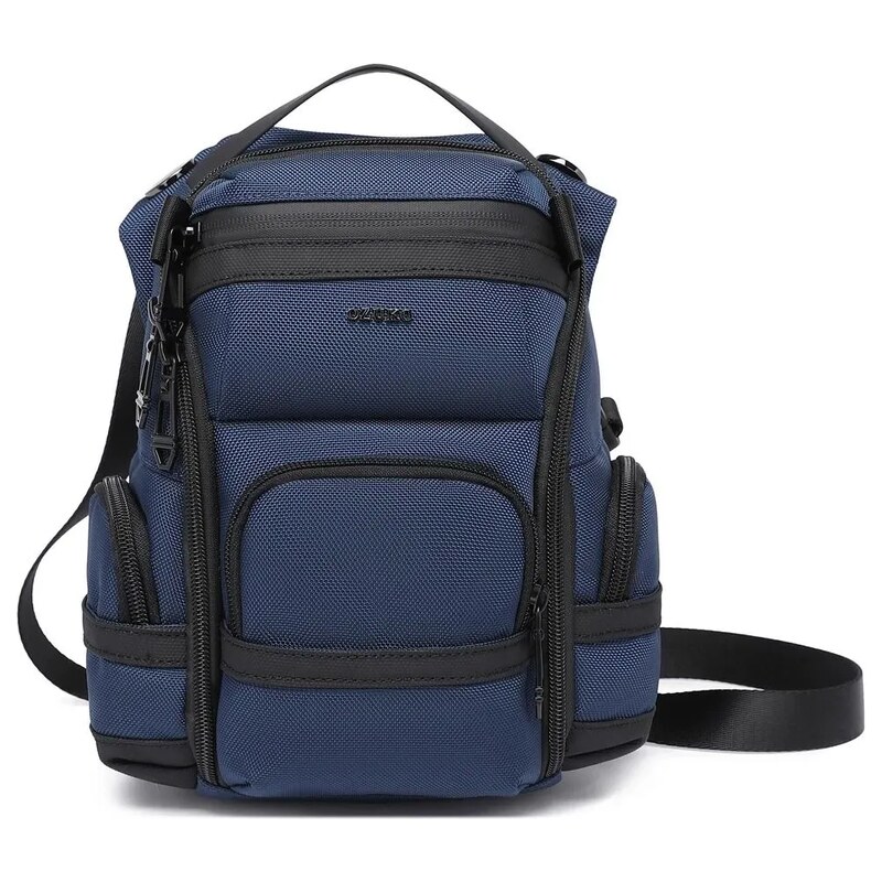 Ozuko crossbody taška i ledvinka na stehno Netivot Modrá 4.5L