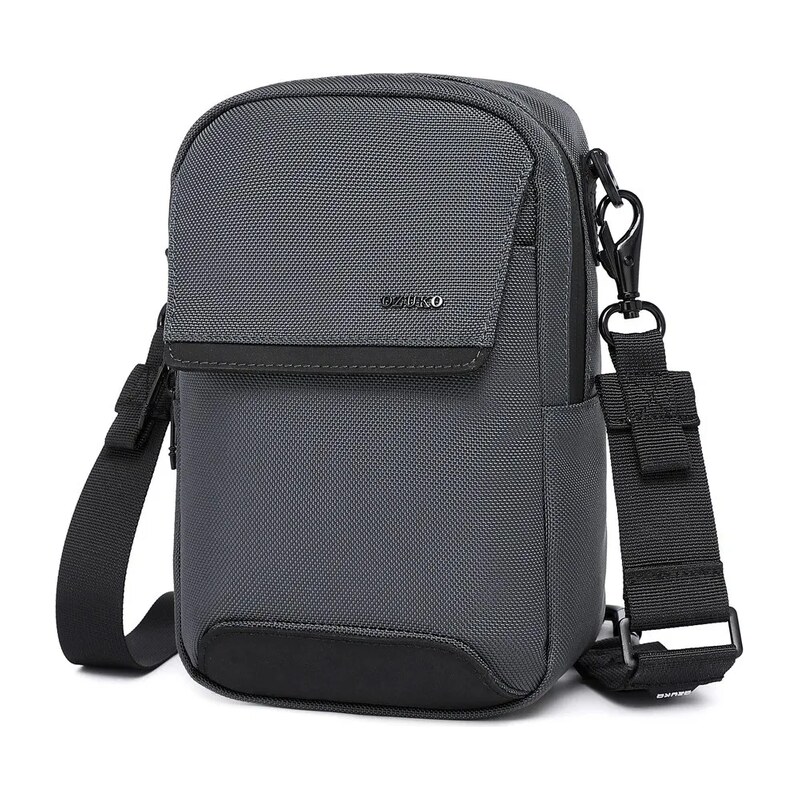 Ozuko crossbody taška přes rameno Manad Šedá 3.2L