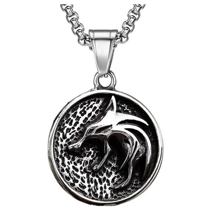Impress Jewelry Přívěsek z chirurgické oceli Liška Viking