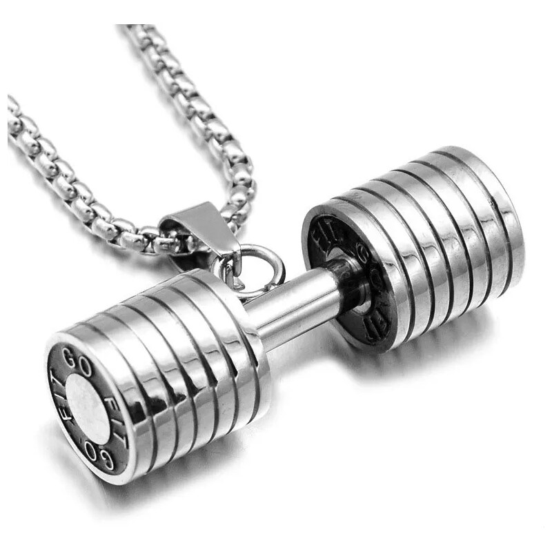 Impress Jewelry Přívěsek z chirurgické oceli Činka Go Fit