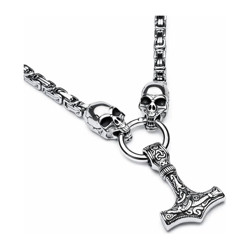 Impress Jewelry Náhrdelník z chirurgické oceli Thorův řetež -
