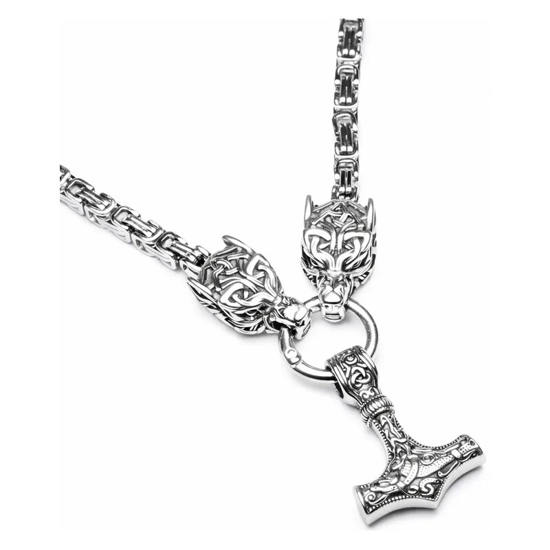 Impress Jewelry Náhrdelník z chirurgické oceli Thorův řetež -