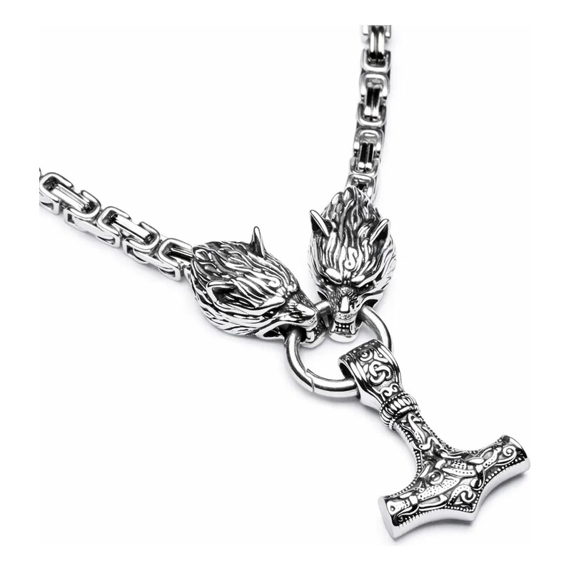 Impress Jewelry Náhrdelník z chirurgické oceli Thorův řetež -