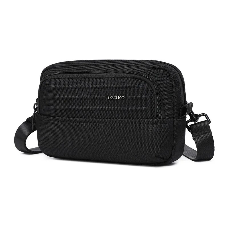 Ozuko crossbody taška přes rameno Bison Černá 2.5L