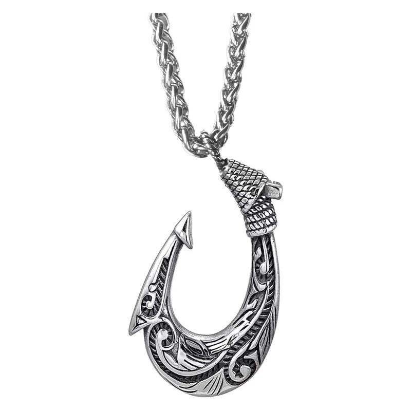 Impress Jewelry Přívěsek z chirurgické oceli – polynéský háček