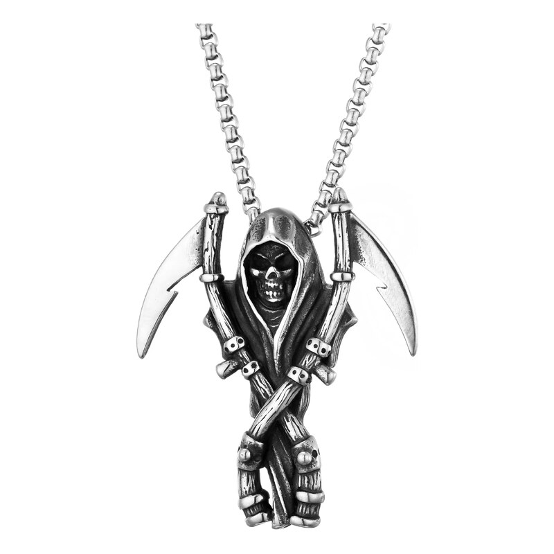 Impress Jewelry Ocelový přívěsek Smrťák - Grim Reaper