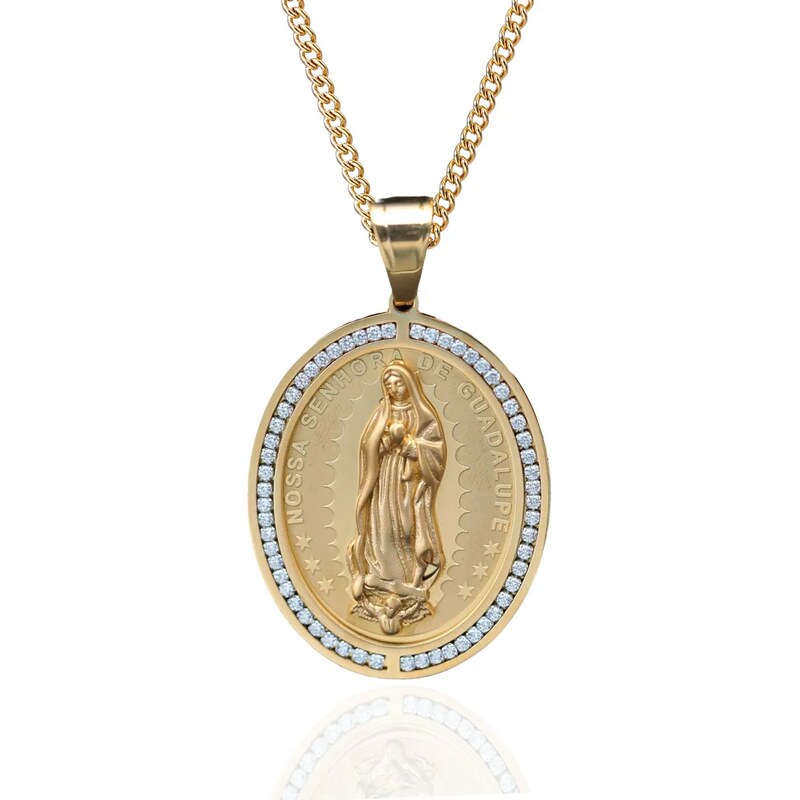 Impress Jewelry Přívěsek z chirurgické oceli Panna Maria s