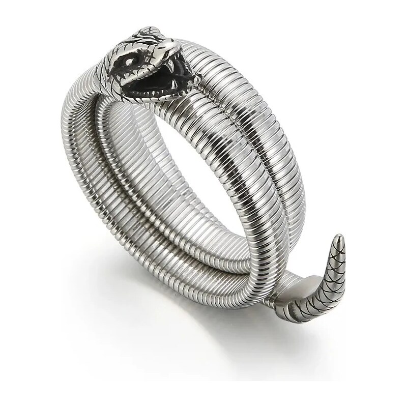 Impress Jewelry Ocelový pružný náramek Had Zmije 17–25 cm