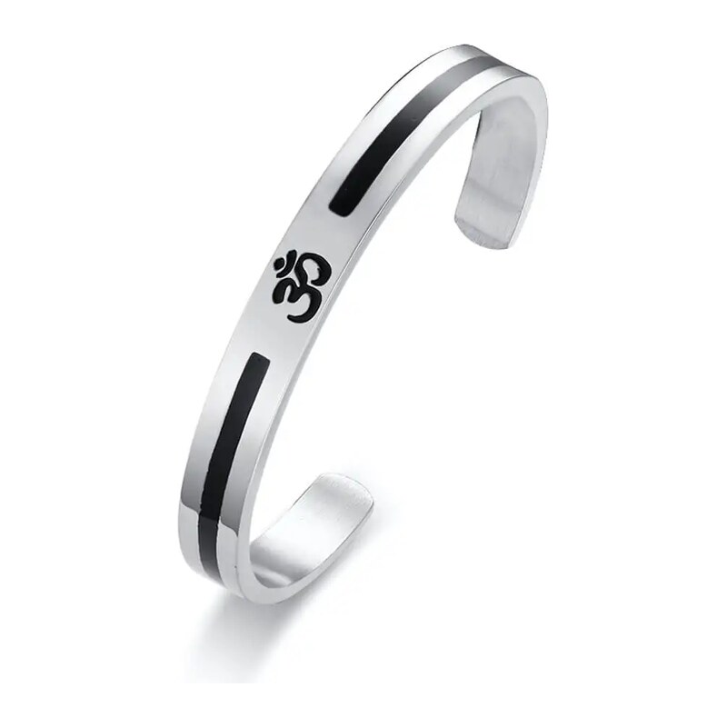 Impress Jewelry Náramek z chirurgické oceli Mantra
