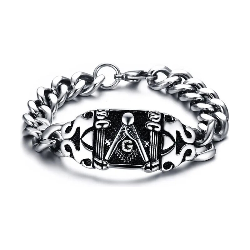 Impress Jewelry Náramek z chirurgické oceli Bratrstvo Světla