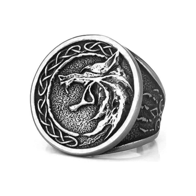 Impress Jewelry Prsten z chirurgické oceli Fenrirův Kruh