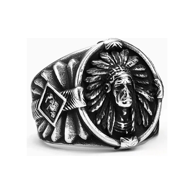 Impress Jewelry Prsten z chirurgické oceli Náčelník a Duch