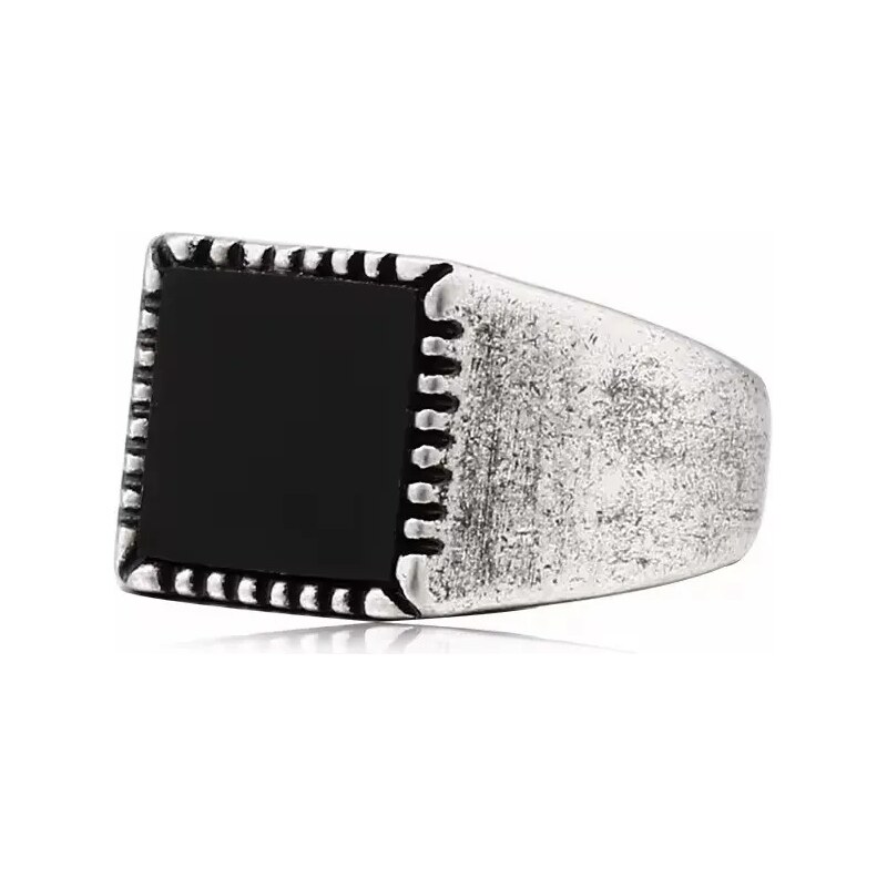 Impress Jewelry Prsten z chirurgické oceli Black Mirror