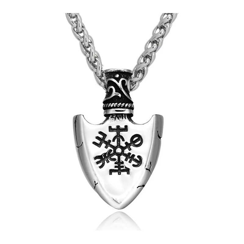 Impress Jewelry Přřívěsek z chirurgické oceli – Šíp Valknut &